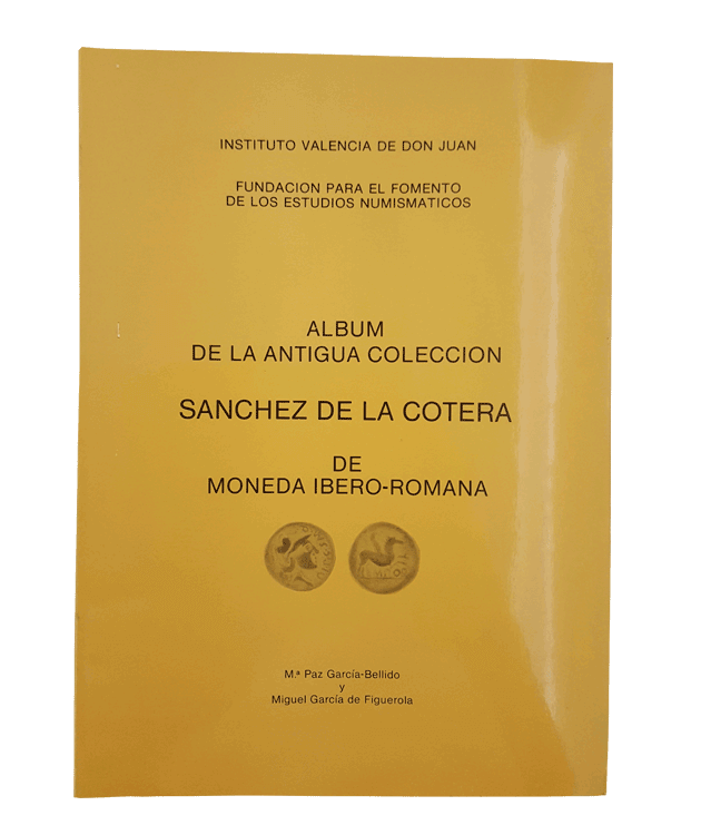 Álbum de la antigua colección Sánchez de la Cotera de moneda íbero romana 