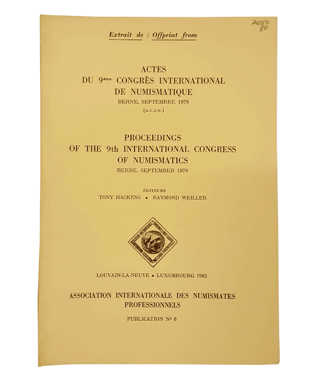 Proceedings of the 9th International Congress of Numismatics Berne, September 1979